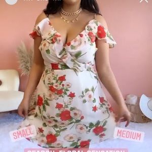 Floral dress size small